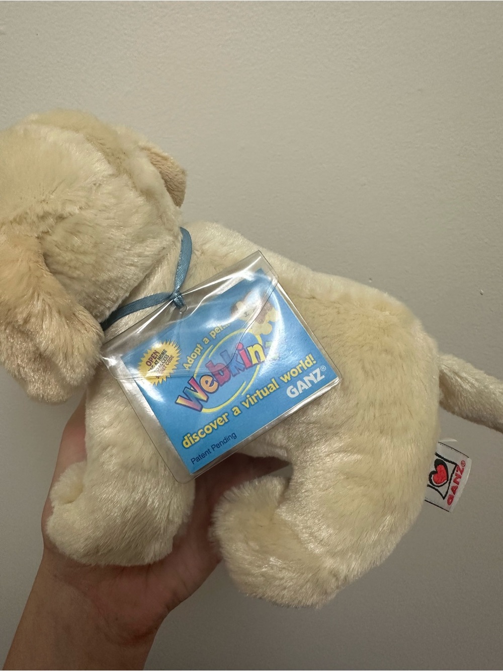 Ganz Webkinz 12" Yellow Lab Puppy Plush Labrador Stuffed Animal With code